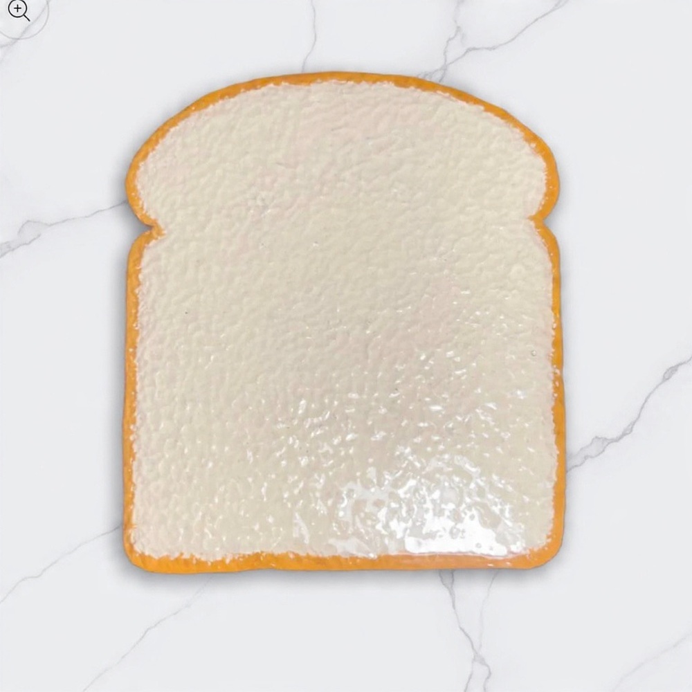 White Bread Toast Coasters – Handmade – Set of 2